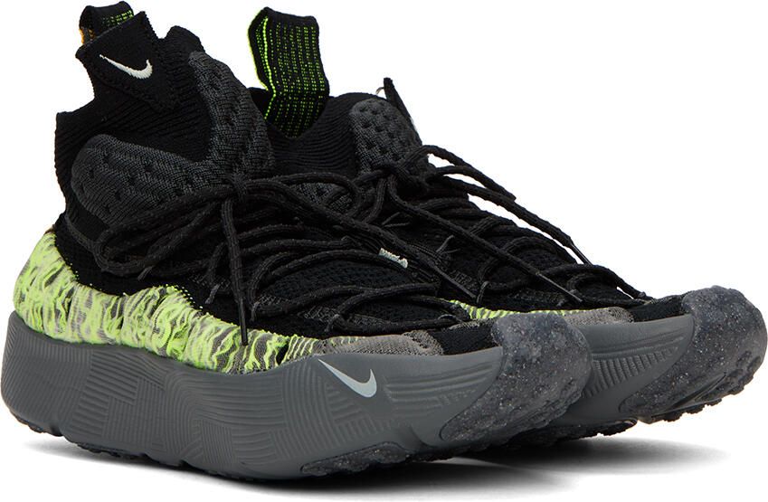 Nike Black & Grey ISPA Sense Flyknit Sneakers - Picture 2