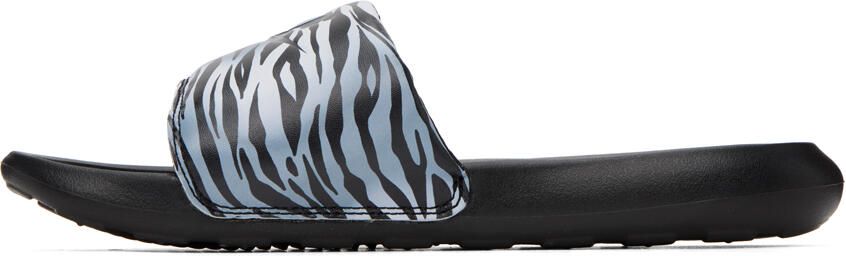 Nike Black & Off-White Victori One Slides - Picture 4