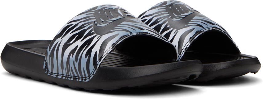 Nike Black & Off-White Victori One Slides - Picture 2