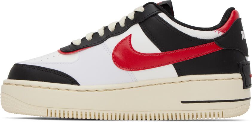 Nike Black & Red Air Force 1 Shadow Sneakers - Picture 3