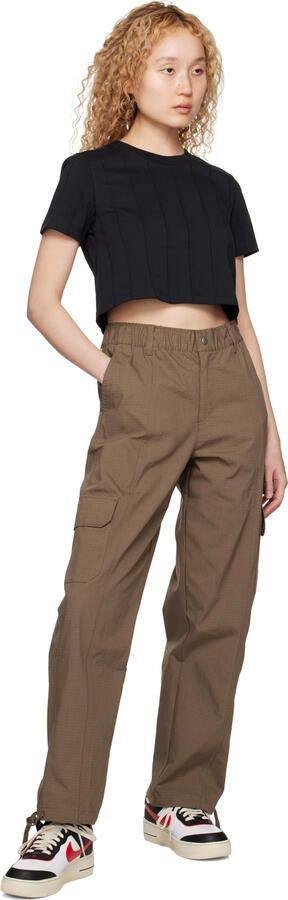 Nike Black & Red Air Force 1 Shadow Sneakers - Picture 4