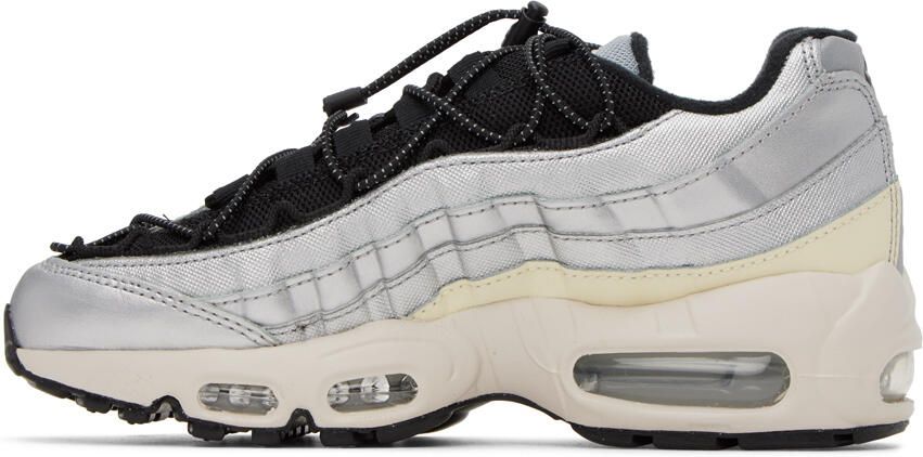 Nike Black & Silver Air Max 95 Sneakers - Picture 3