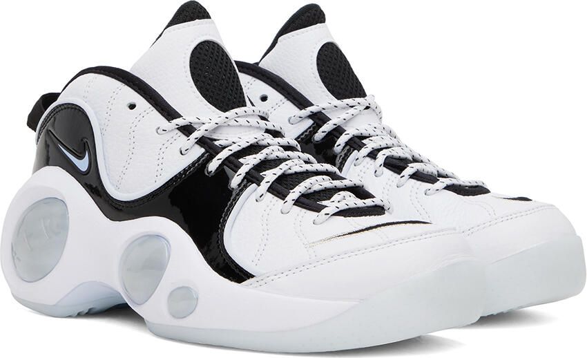 Nike Black & White Air Zoom Flight 95 Sneakers - Picture 2