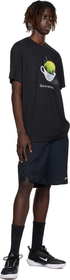 Nike Black Court Air Zoom NXT Sneakers - Picture 4