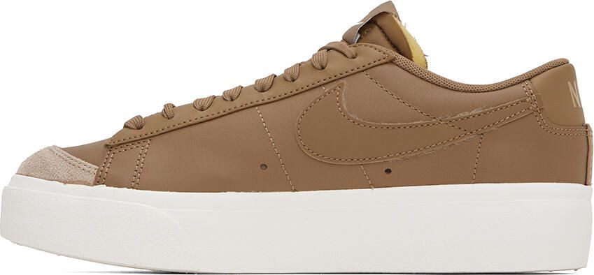 Nike Brown Blazer Platform Low Sneakers - Picture 3