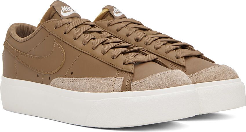 Nike Brown Blazer Platform Low Sneakers - Picture 2