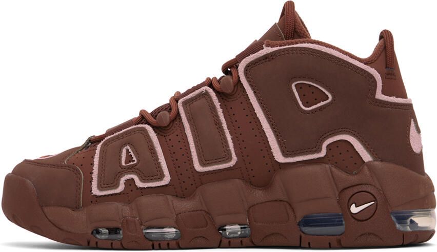 Nike Burgundy & Pink Air More Uptempo '96 Sneakers - Picture 3