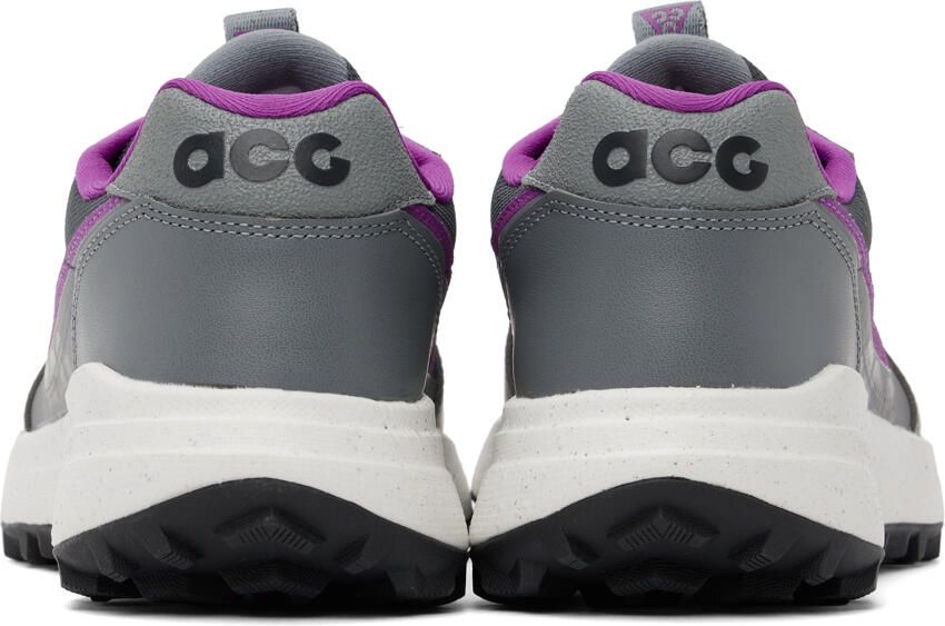 Nike Gray & Purple ACG Lowcate Sneakers