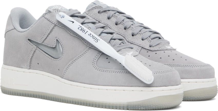 Nike Gray Air Force 1 Low Retro Sneakers - Picture 2