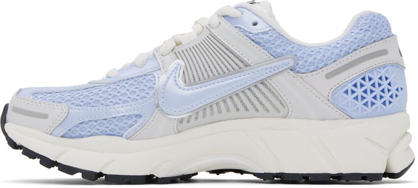 Nike Gray & Blue Zoom Vomero 5 Sneakers - Picture 3