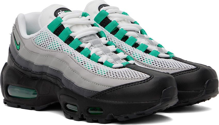 Nike Gray & Green Air Max 95 Sneakers - Picture 2