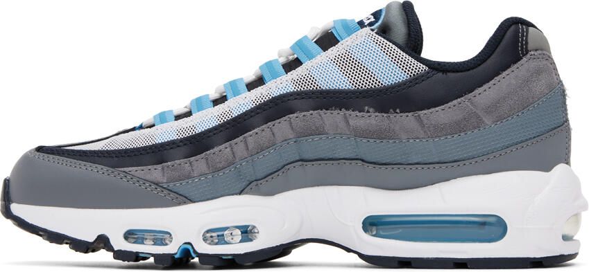 Nike Gray & Navy Air Max 95 Sneakers - Picture 3
