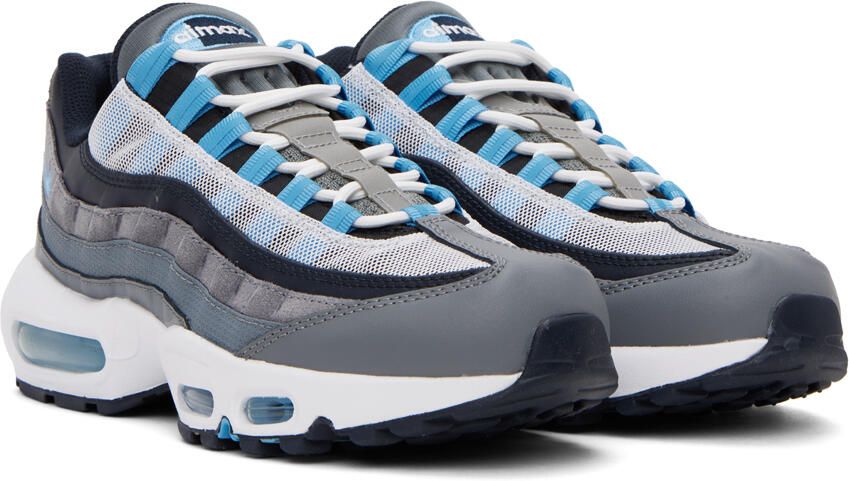 Nike Gray & Navy Air Max 95 Sneakers - Picture 2