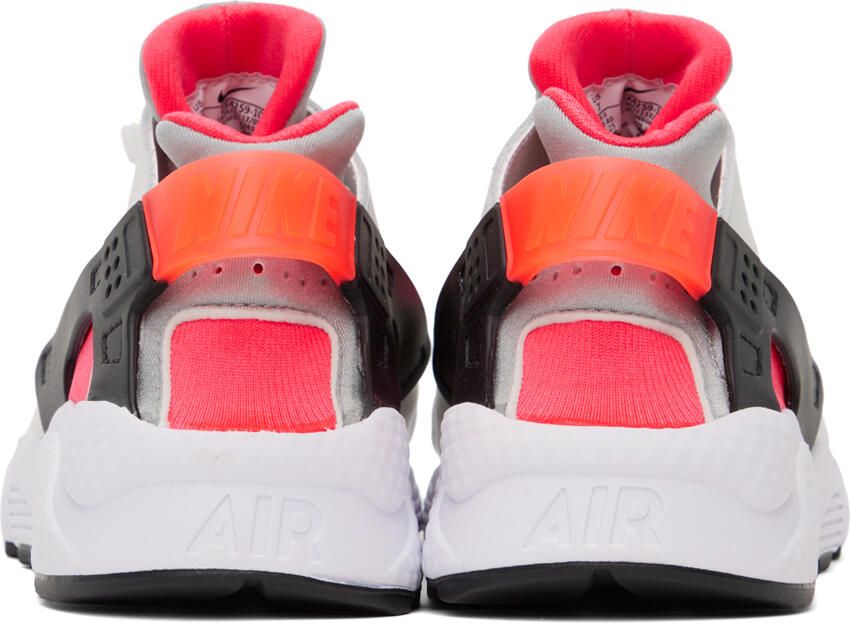 Nike Gray & Red Air Huarache Sneakers