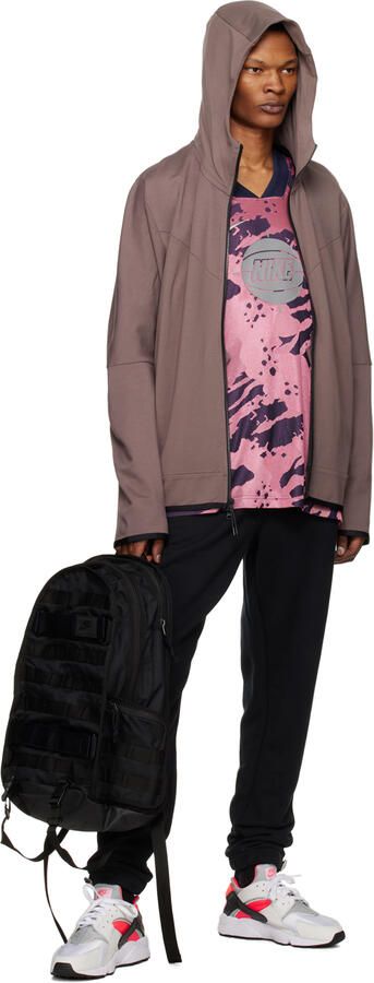 Nike Gray & Red Air Huarache Sneakers - Picture 4