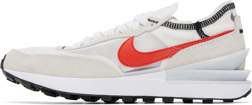 Nike Gray Waffle One Sneakers - Picture 3