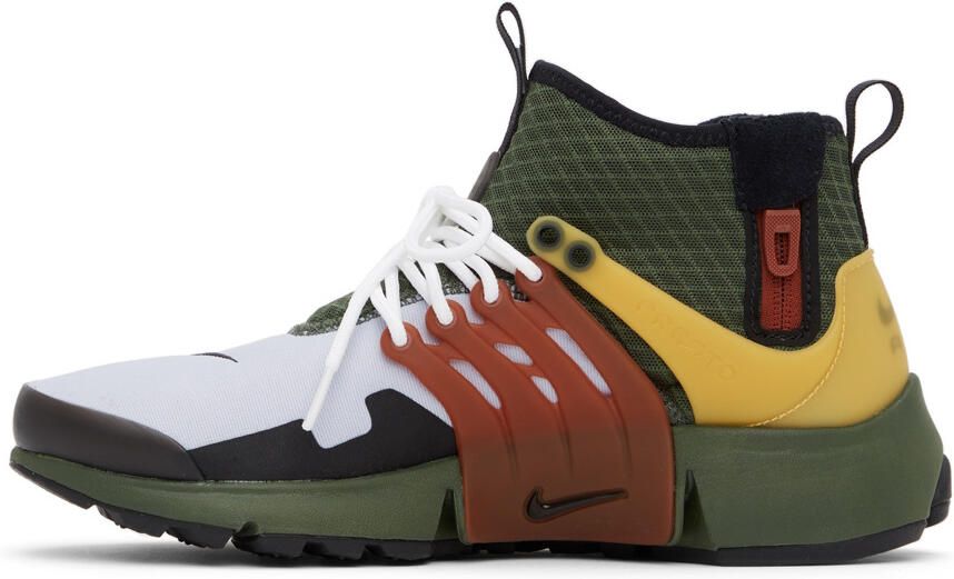 Nike Green & Grey Air Presto Mid Sneakers - Picture 4