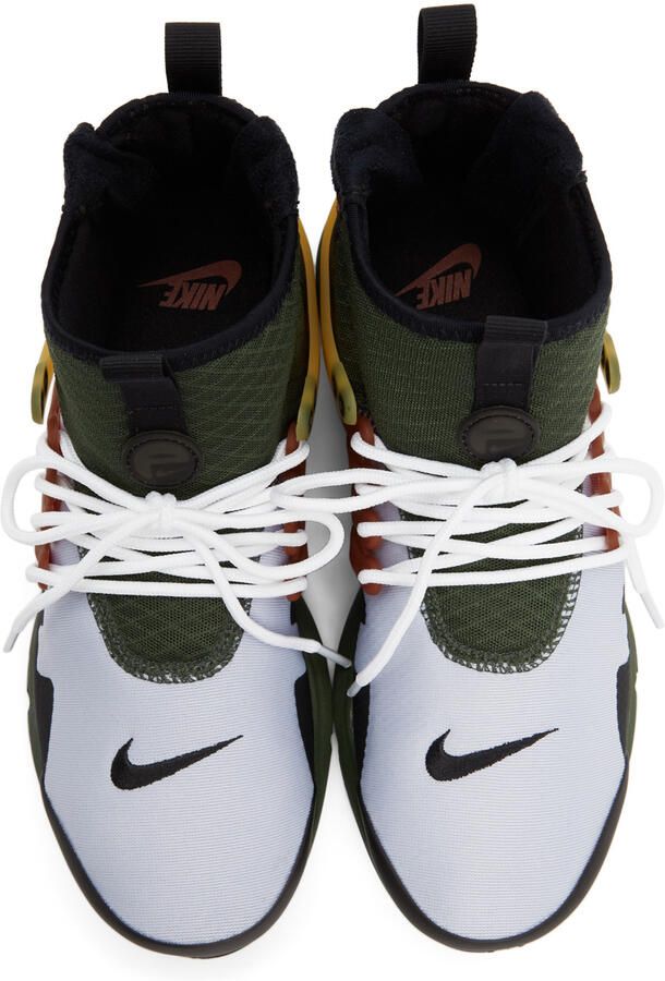 Nike Green & Grey Air Presto Mid Sneakers - Picture 3