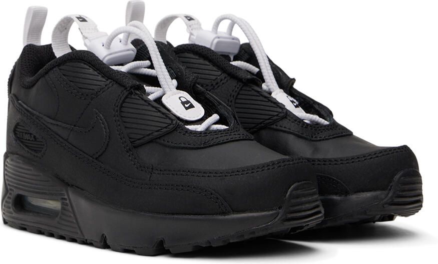 Nike Kids Black Air Max 90 Toggle Little Kids Sneakers - Picture 2