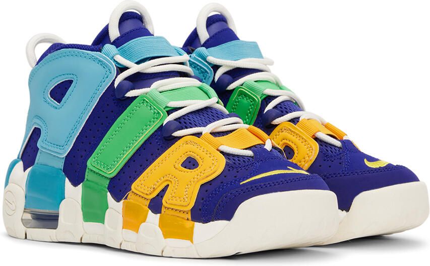 Nike Kids Blue Air More Uptempo Big Kids Sneakers - Picture 3