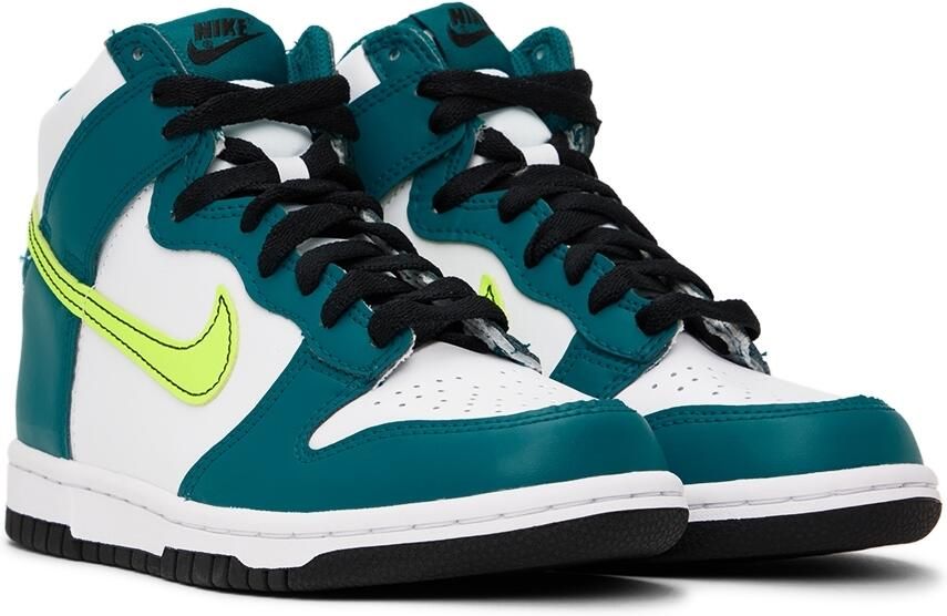 Nike Kids Blue & White Dunk High Big Kids Sneakers - Picture 2