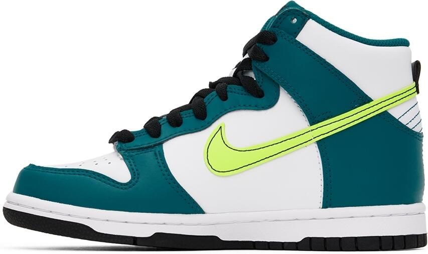Nike Kids Blue & White Dunk High Little Kids Sneakers - Picture 3