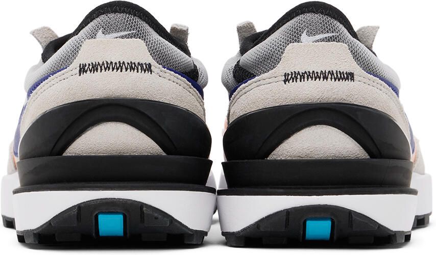 Nike Kids Gray & Orange Waffle One Big Kids Sneakers