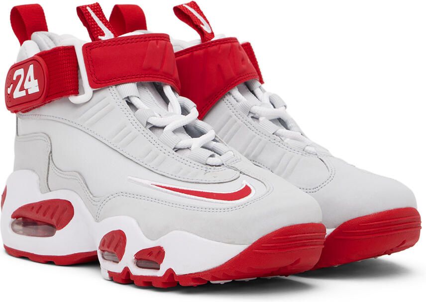 Nike Kids Gray & Red Air Griffey Max 1 Big Kids Sneakers - Picture 2