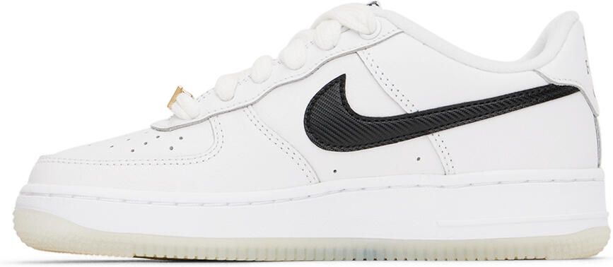 Nike Kids White Air Force 1 PRM Big Kids Sneakers - Picture 3
