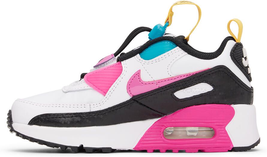 Nike Kids White Air Max 90 Toggle Little Kids Sneakers - Picture 2