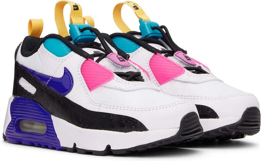 Nike Kids White Air Max 90 Toggle Little Kids Sneakers - Picture 3