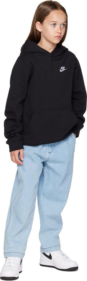 Nike Kids White & Black Air Force 1 Mid LE Big Kids Sneakers - Picture 4