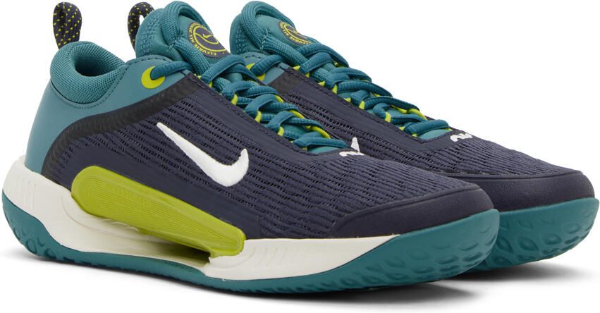 Nike Navy Court Air Zoom NXT Sneakers - Picture 2
