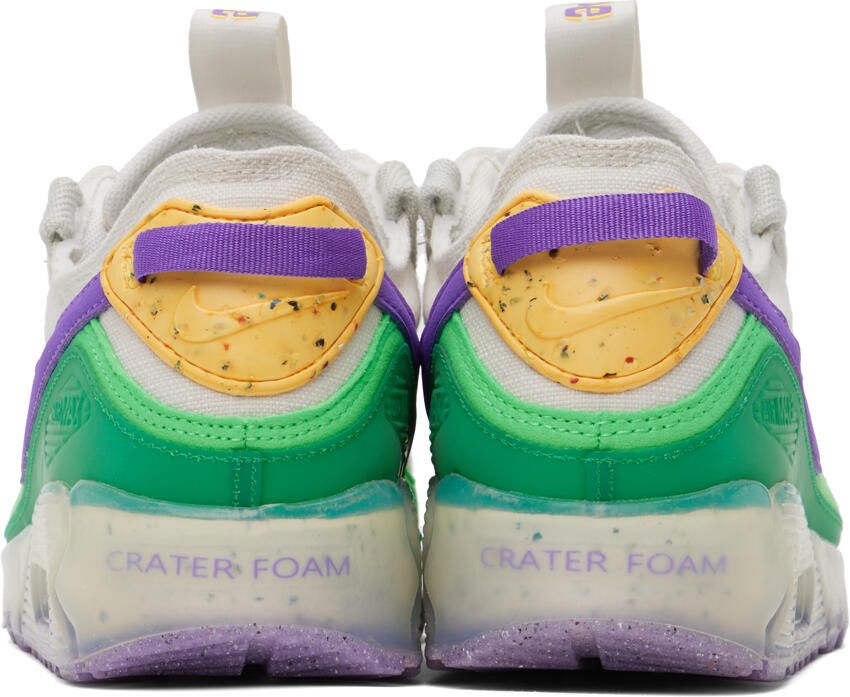 Nike Off-White & Green Air Max Terrascape 90 Sneakers