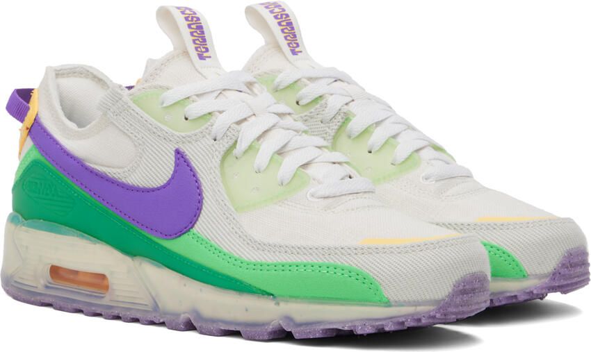 Nike Off-White & Green Air Max Terrascape 90 Sneakers - Picture 2