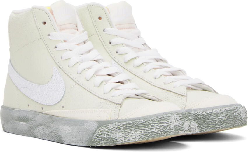 Nike Off-White & Blue Air Force 1 '07 LV8 EMB Sneakers - Picture 3