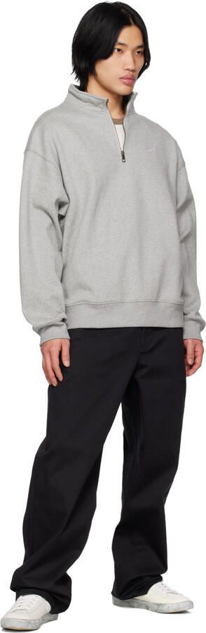 Nike Off-White & Blue Air Force 1 '07 LV8 EMB Sneakers - Picture 9