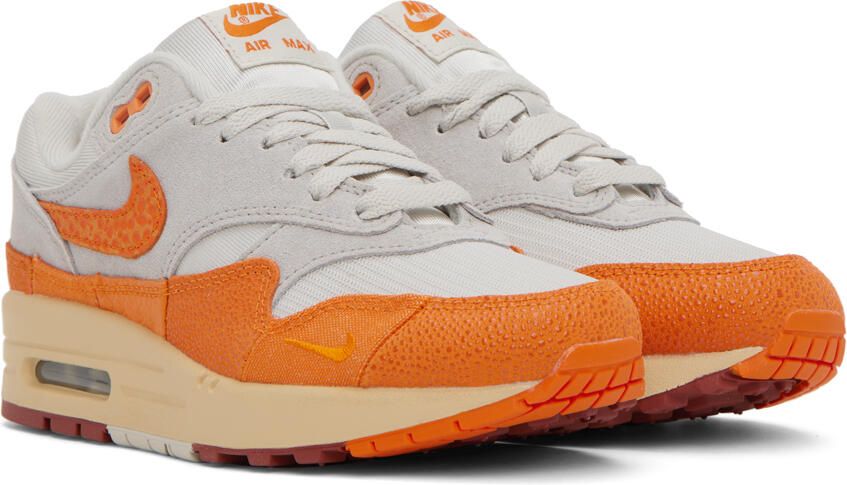 Nike Orange & Gray Air Max 1 Sneakers - Picture 2