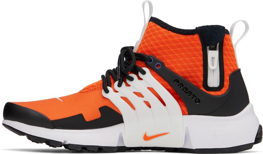 Nike Orange & White Air Presto Mid Utility Sneakers - Picture 3