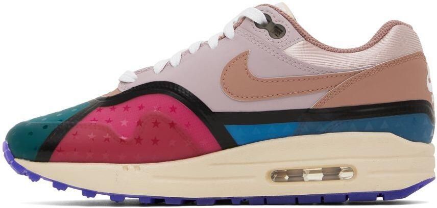 Nike Pink & Purple Air Max 1 PRM Sneakers - Picture 3