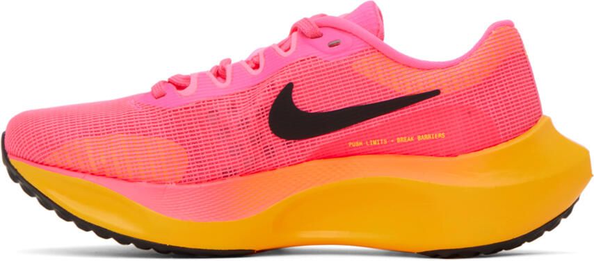 Nike Pink Zoom Fly 5 Sneakers - Picture 3