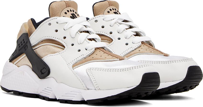 Nike White & Beige Air Huarache Sneakers - Picture 2