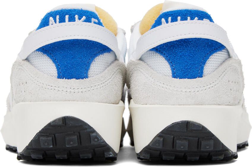 Nike White & Beige Waffle Debut Vintage Sneakers