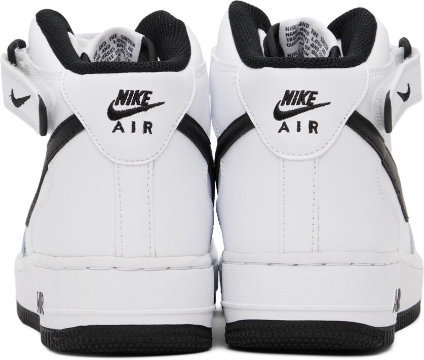 Nike White & Black Air Force 1 '07 Sneakers