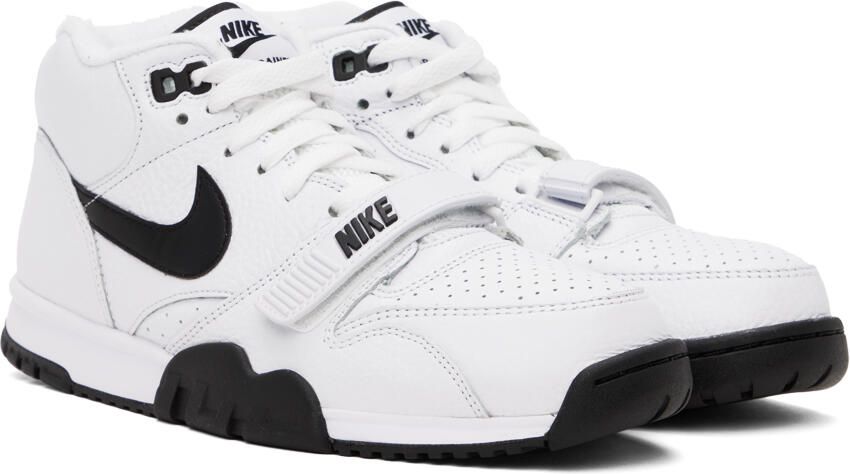 Nike White & Black Air Trainer 1 Sneakers - Picture 2