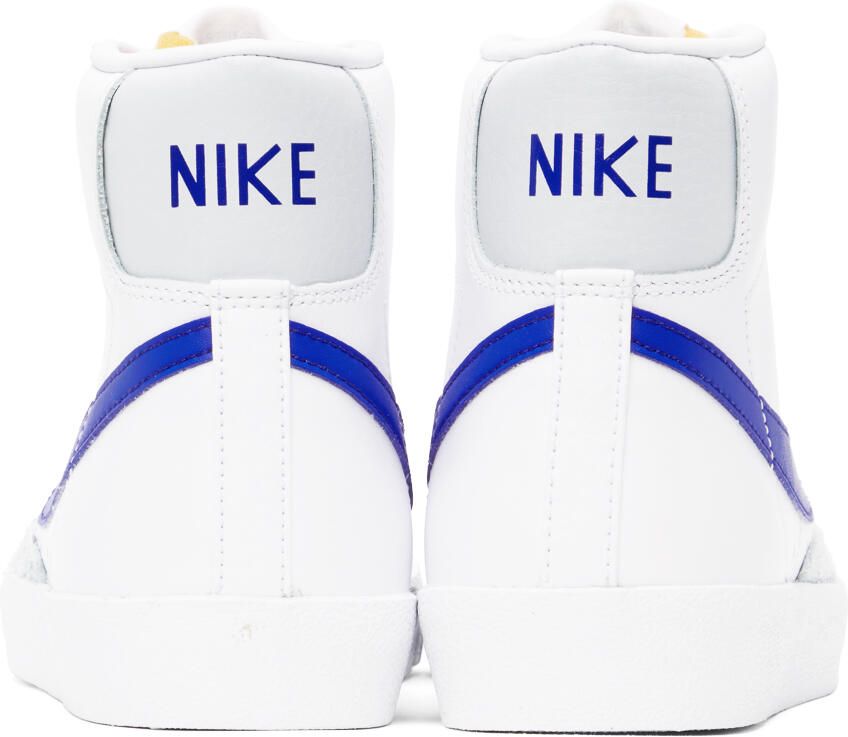 Nike White & Blue Blazer Mid '77 Vintage Sneakers