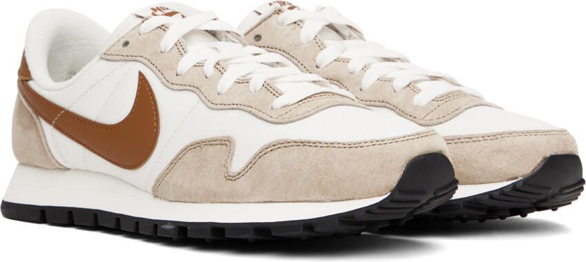 Nike White & Brown Air Pegasus '83 PRM Sneakers - Picture 2