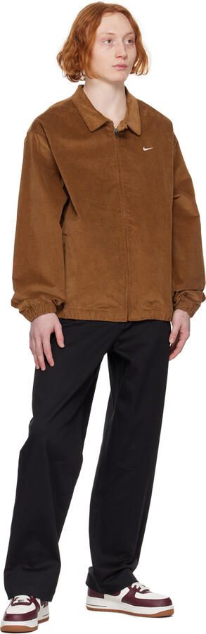 Nike White & Burgundy Air Force 1 '07 Sneakers - Picture 4