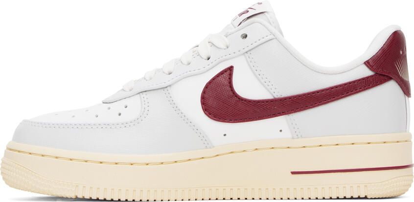 Nike White & Gray Air Force 1 '07 SE Sneakers - Picture 3