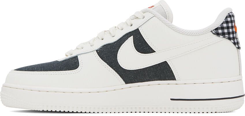 Nike White & Gray Air Force 1 '07 Sneakers - Picture 3
